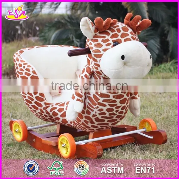 2017 New Design Cool Motorcycle Shape Wooden Baby Rocker Toy W16D110 photo-4