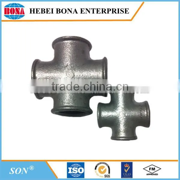High Quality Galvanized Malleable Iron Pipe Fittings Cross With Competitive Pirce photo-3