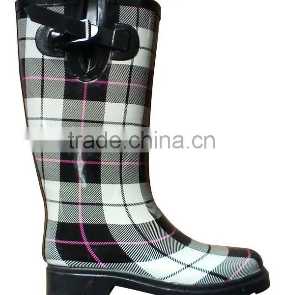 High Heels Women Rubber Rain Boots photo-5