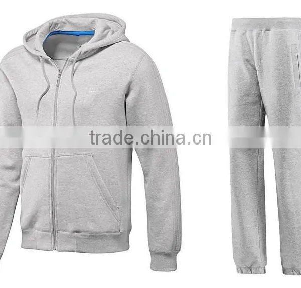 MENS Full Zip Brushed Warm Fleece Tracksuit Mens ,men's Sports Fleece Tracksuit photo-5