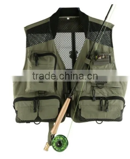 Black High Visibility Safety Vest Fishing Safety Vest
