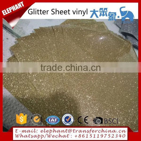 24 Colors Glitter Heat Transfer Vinyl Sheets for Clothing photo-3