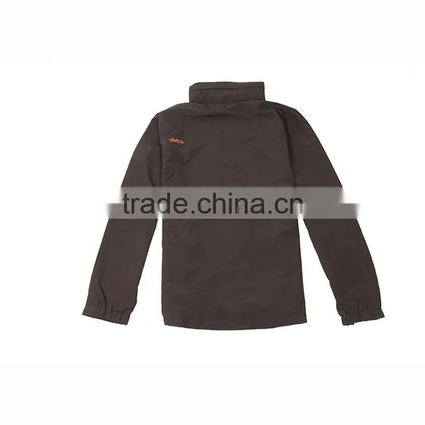 Promotional Wholesale Custom Made Cheap 100% Polyester Waterproof Windbreaker Jacket With Hood photo-2