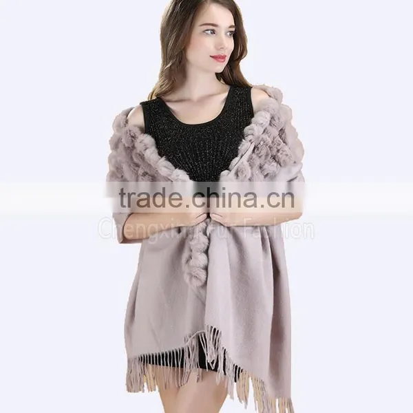 CX-B-P-68A Pure Color Scarfs Pashmina Cashmere photo-6
