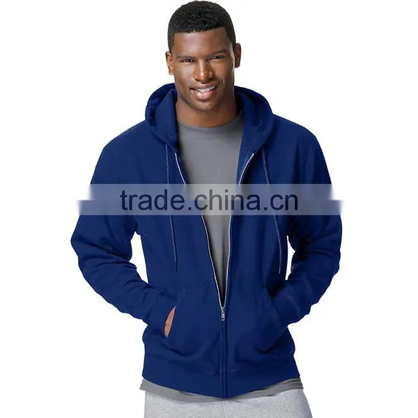 Latest Design Custom Zip Up Cheap Price Fashion Men's Clothing Bulk Plain Hoodies photo-4