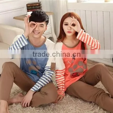 2015 Wholesale Patchwork Couple Pajamas photo-3