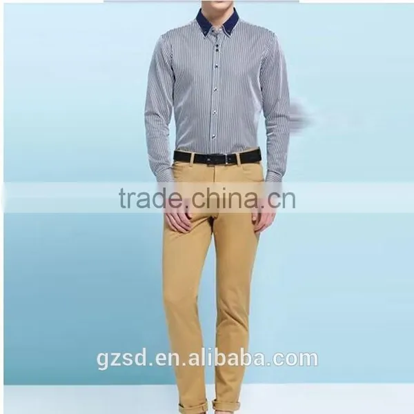 2015 Slim Fit Latest Hot Selling Khaki Casual Pants for Men photo-3