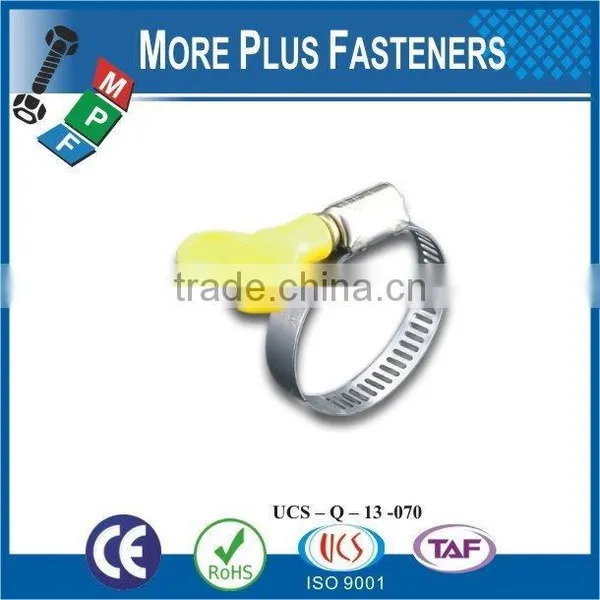 Made in Taiwan Stainless Steel German Type Hose Clamp Small Hose Clamps Butterfly Handle Type photo-5