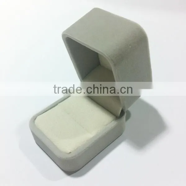 Soft Flocked Velour Jewelry Box Ring Box Gift Packing photo-2