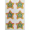 Layered Colored Star Stickers Foam Glittering For Home Decoration 3D Dimensional Layered Fuzzy Stic