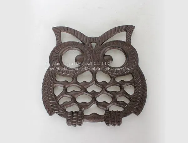 Cast Iron Owl Table Trivet