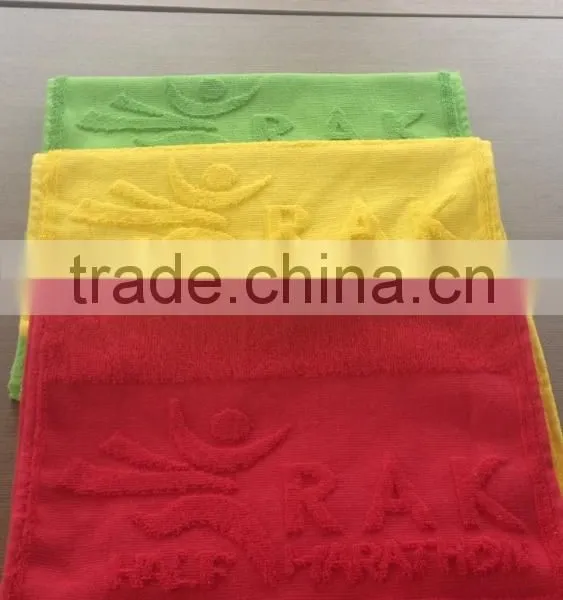 Emboss Logo Towel, Cotton Fitness Towel, Personalized Towels photo-5