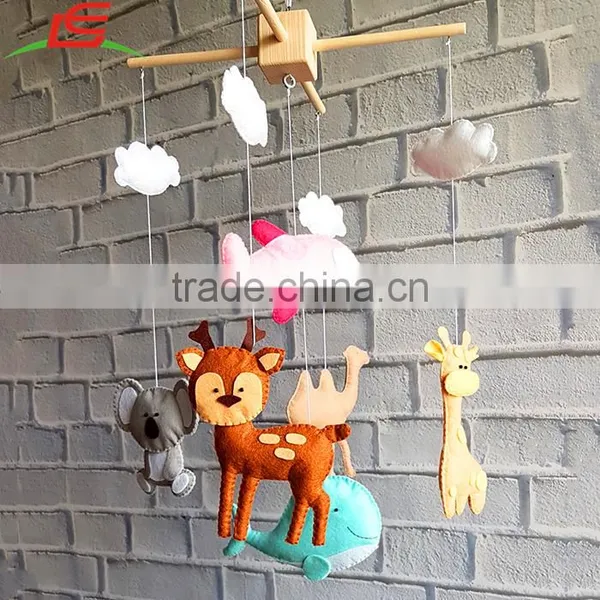 Cute Baby Gift Animal Felt Hanging Bed Ring photo-2