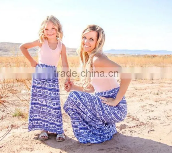 Mommy and me Matching Clothing Stylish Trendy Fancy Maxi Dresses photo-2