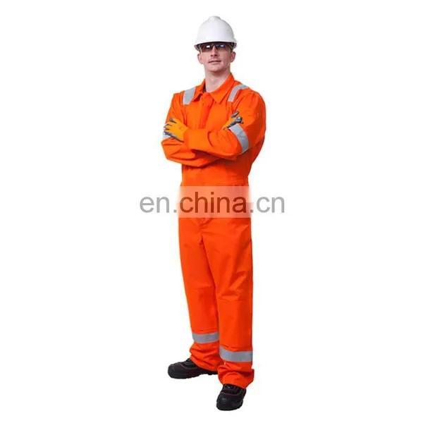 Custom 100%cotton Fire Retardant Protection Coverall for Oil Industry photo-6