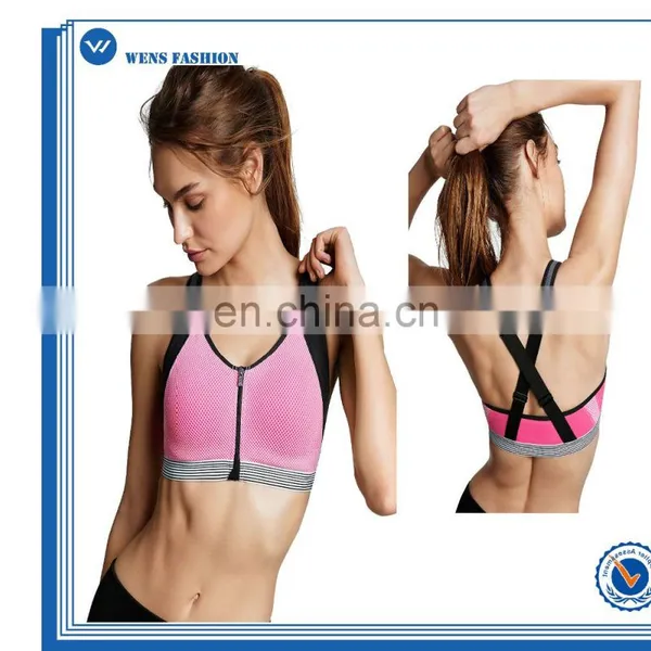 Custom Make Ladies Fitness Workout Front Close Sports Bra photo-2