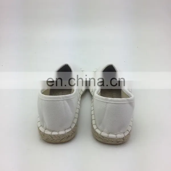 Wholesale White Canvas Shoes Customized Espadrilles Women photo-4