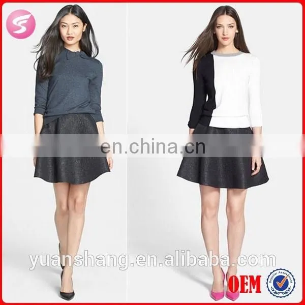 2015 Sexy Girls Metallic Flare Mini Skirt