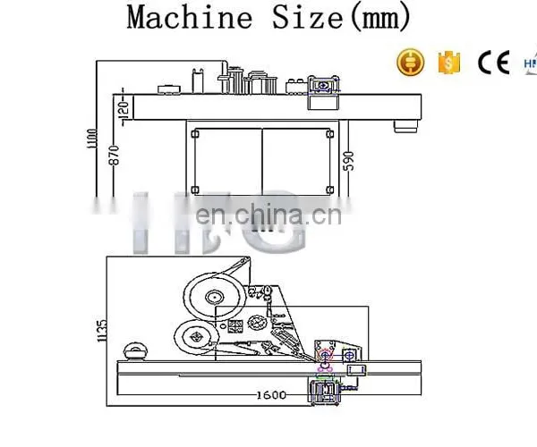 SUS304 Stainless Steel Automatic Round Bottle Fixed-position Sticker Labeling Machine With Date Printer photo-2