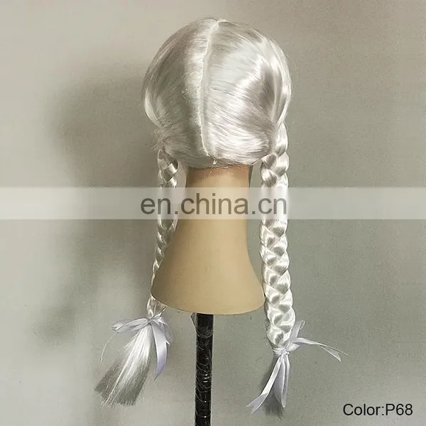 White Party Wigs With Braids P-W215 photo-3