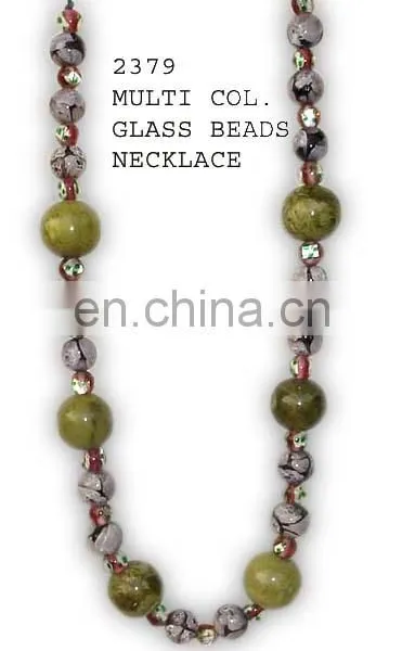 Wholesale Fashion Girl Glass Beads Necklace photo-2