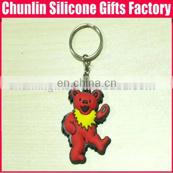 3d Silicone Cute Rubber Keychains photo-3