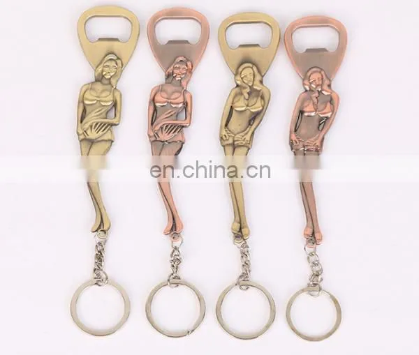 Hot Sale Meytal Antique Style Sexy Russian Lady Wine Keychain Bottle Opener photo-5