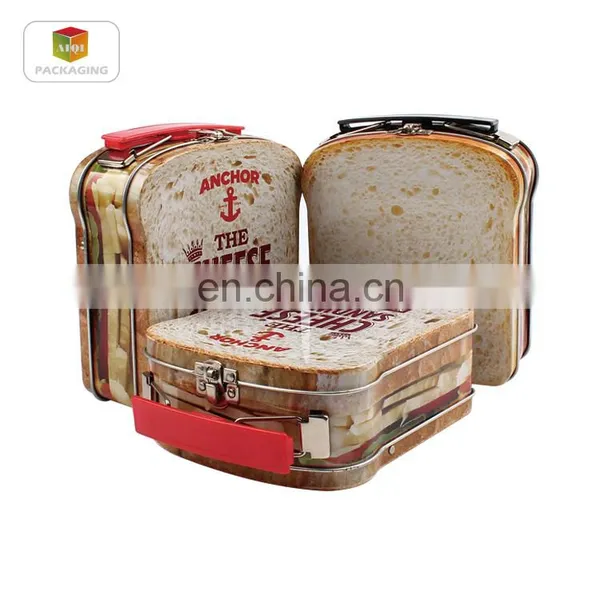 Lunch Tin Box With Handle/bread Tin Box Packaging/food Tin Box photo-5