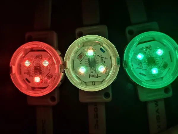 30mm Waterproof Ip65 SMD3535 24V RGB D30 Dot Light For Landscape Lamp photo-4