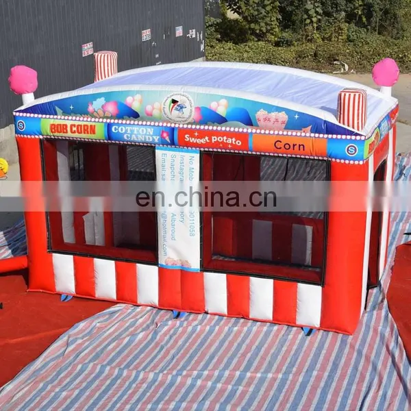Mobile Kiosk Popular Snack Bar Outdoor Food Stall Colorful Cube Inflatable Snow Cone Popcorn Booth photo-6