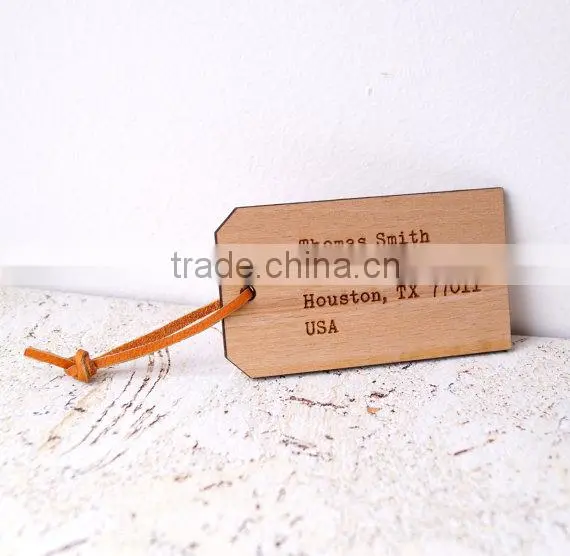 Custom Made Logo and Painted Color Wooden Scutcheon Tags photo-2