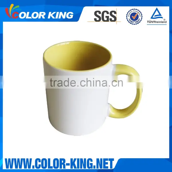 Top Sale 11OZ Cheap Inner Colorful Blank White Ceramic Sublimation Mug photo-5