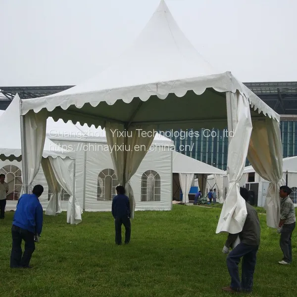 Aluminum Frame Double PVC Coated Textile Colver and Sidewalls Pagoda Tent Used for Outside Events