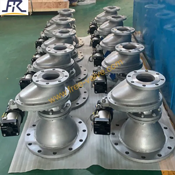 Pneumatic Ceramic Rotary Gate Valve With Adapter Bonnet photo-1