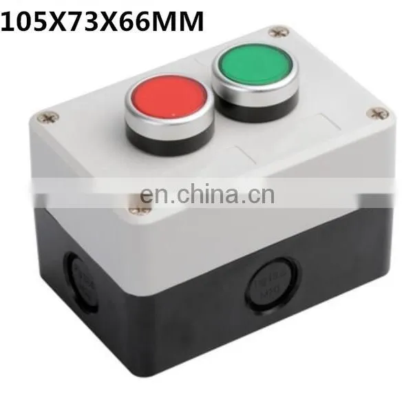 Waterproof Switch Box Plastic Starting Button Switch Box Electrical Industrial Button Emergency Stop Switch Box photo-3