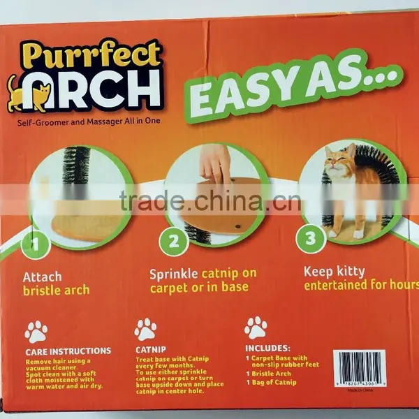 Cat Purrfect Arch -Self-Groomer and Massager Scratcher Catnip photo-5