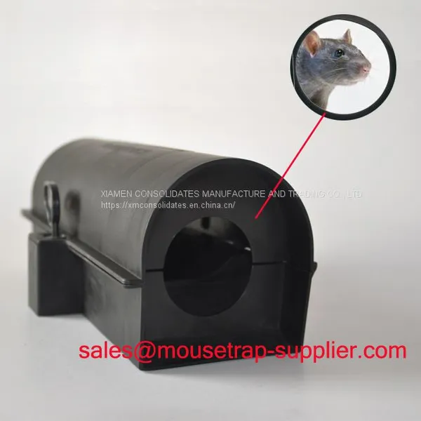 Plastic Mouse Locking Bait Station Rat Rodent Control Trap With Key photo-5
