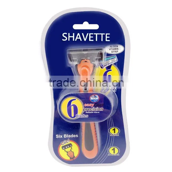 Factory Supply Six Blade Razor,single Pack