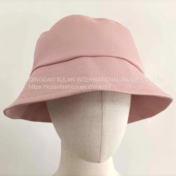 Women's Faux Leather Bucket Hat