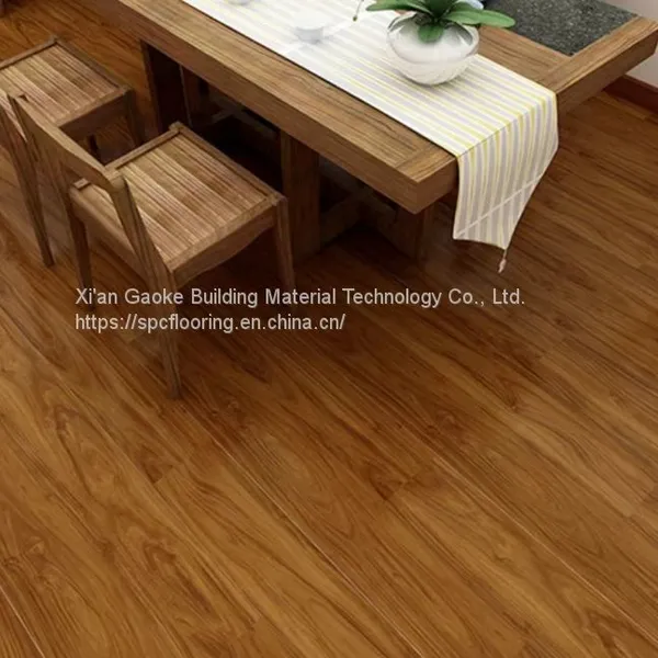 GKBM Greenpy SY-W1007 Waterproof Warm Acacia Brown 4mm Click Stone Plastic Composite SPC Flooring photo-4