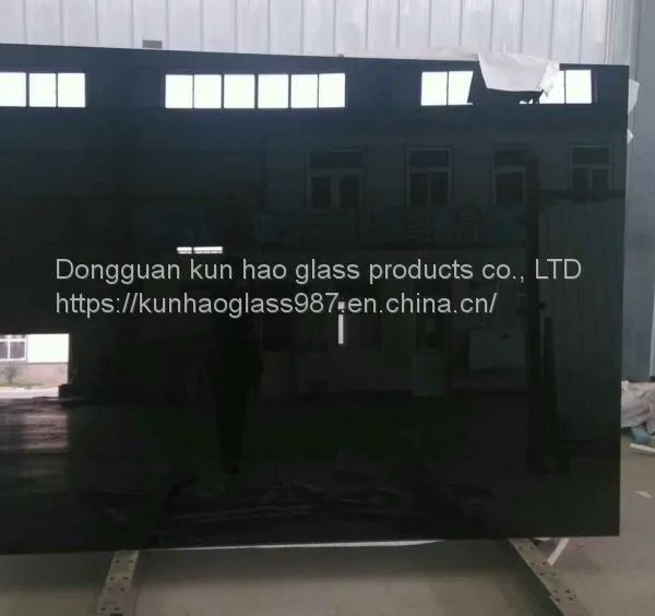 Kun Hao Professional Color Black Transparent Toughened Glass Decoration Processing photo-4
