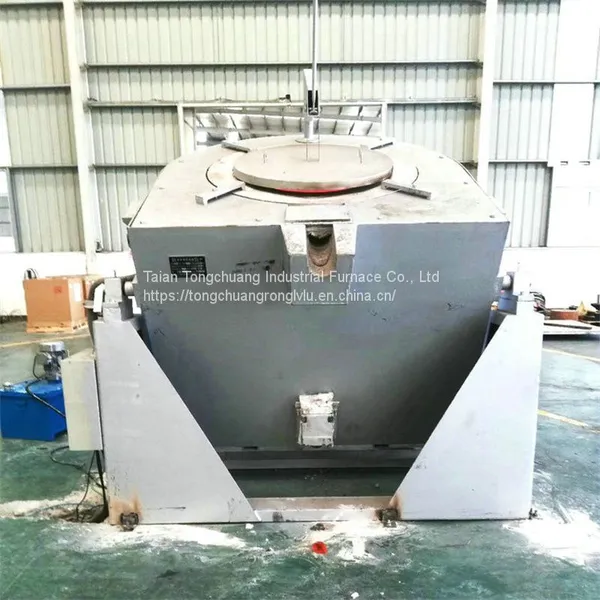 Aluminum Alloy Melting Furnace Spot 500 kg Dump Crucible Melting Furnace photo-4