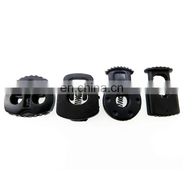 Wholesale Plastic Button Transparent Spring Buckle Elastic Adjustment Stopper Rope Pig Nose Buckle photo-5