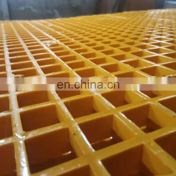 Plastic Mesh Floor Hard Plastic Grating For Staircase FRP Fiberglass Grating photo-4