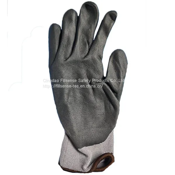 15Gauge Nylon Spandex Liner Nitrile Foam Coated Work Gloves EN388 4131X photo-2