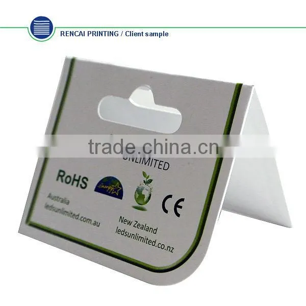 High Quality Paper Hang Tag for Electronic LED Products