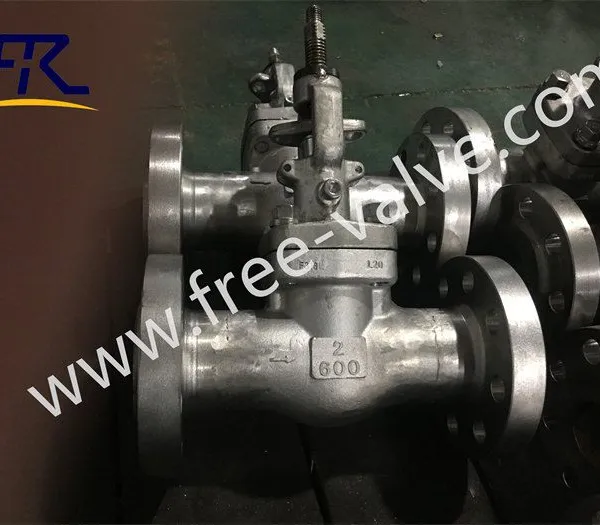 NKJ41H Power Plant Steam Turbine Stainless Steel Flange End Forged Steel Vacuum Globe Valve photo-2