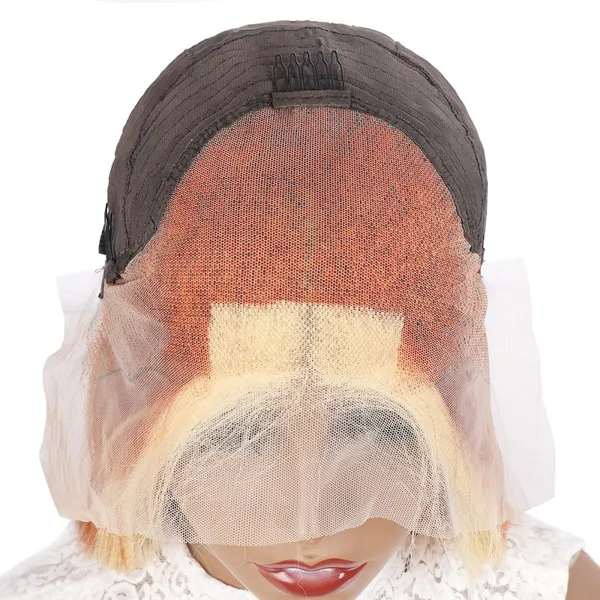 Ginger Blonde Lace Front Wig Body Wave Hd Lace Frontal Wig 613 Colored Human Hair Wigs 13X4 Ginger Lace Front Wig photo-5