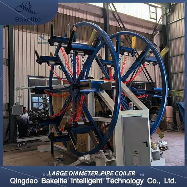 large diameter  50mm-110mm  pipe automatic coilling machine china supplier