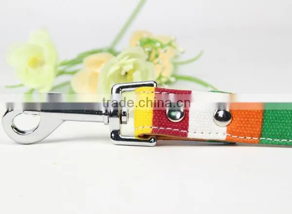 Rainbow Color Small MOQ PU Leather Dog Leash Wholesale photo-4